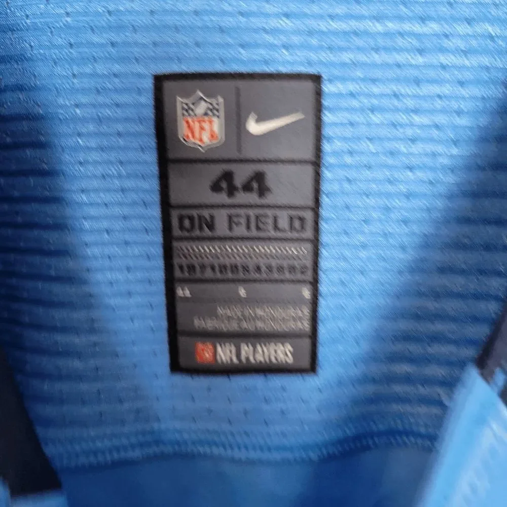 Nike On-Field Tennessee Titans NFL Players Blank Name Plate Jersey Size  NWT Blu